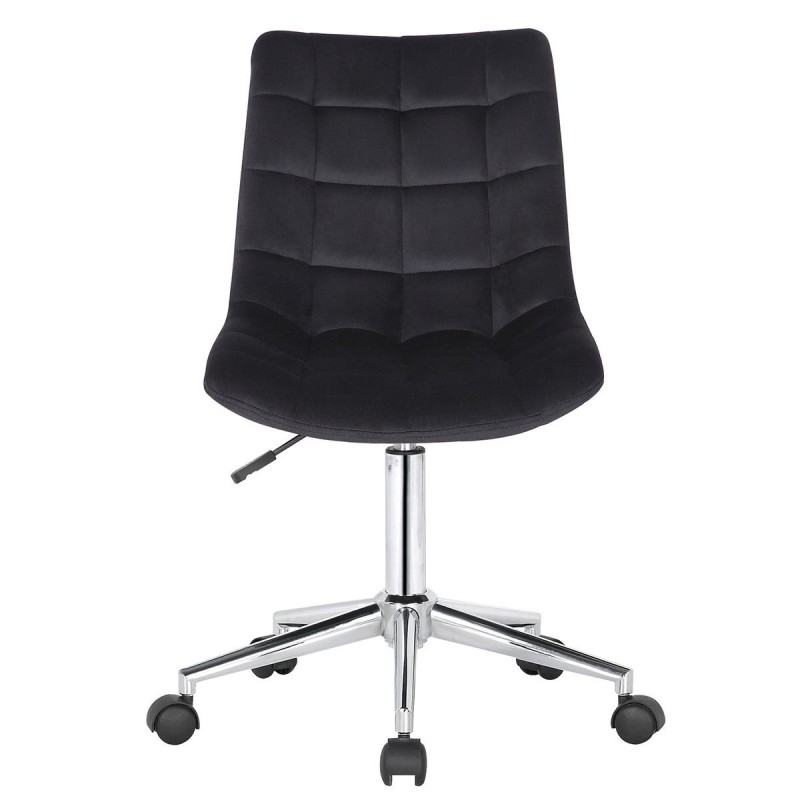 Silla de Oficina SAMMY en Terciopelo color Negro