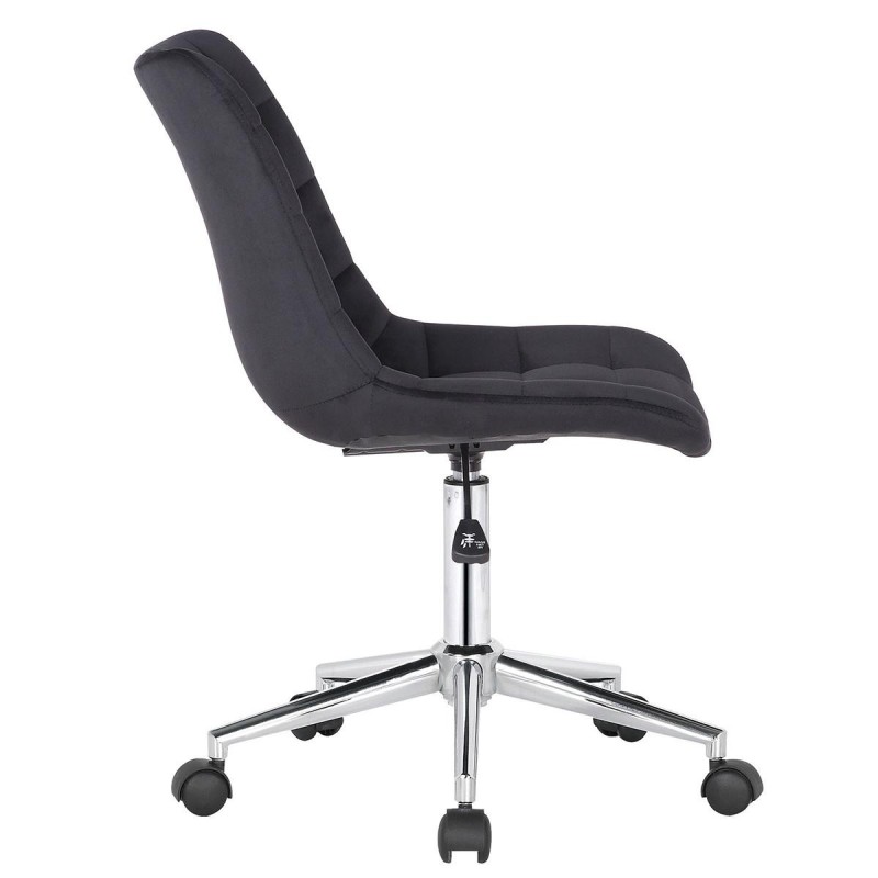 Silla de Oficina SAMMY en Terciopelo color Negro
