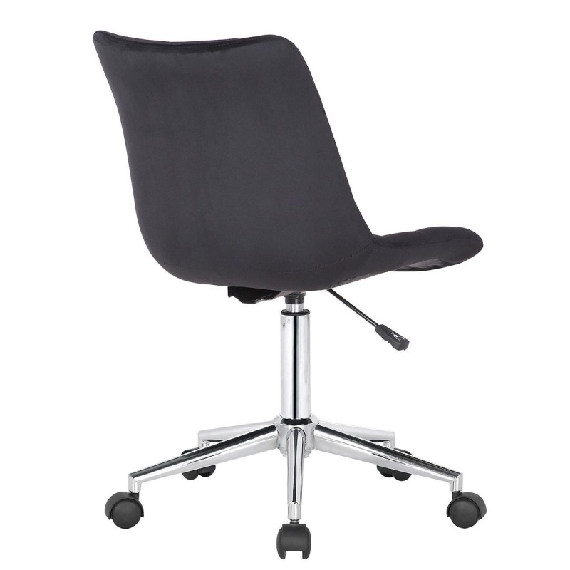 Silla de Oficina SAMMY en Terciopelo color Negro