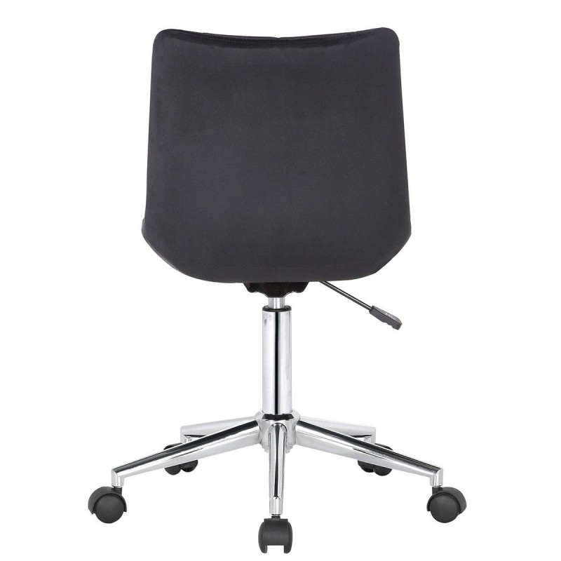 Silla de Oficina SAMMY en Terciopelo color Negro