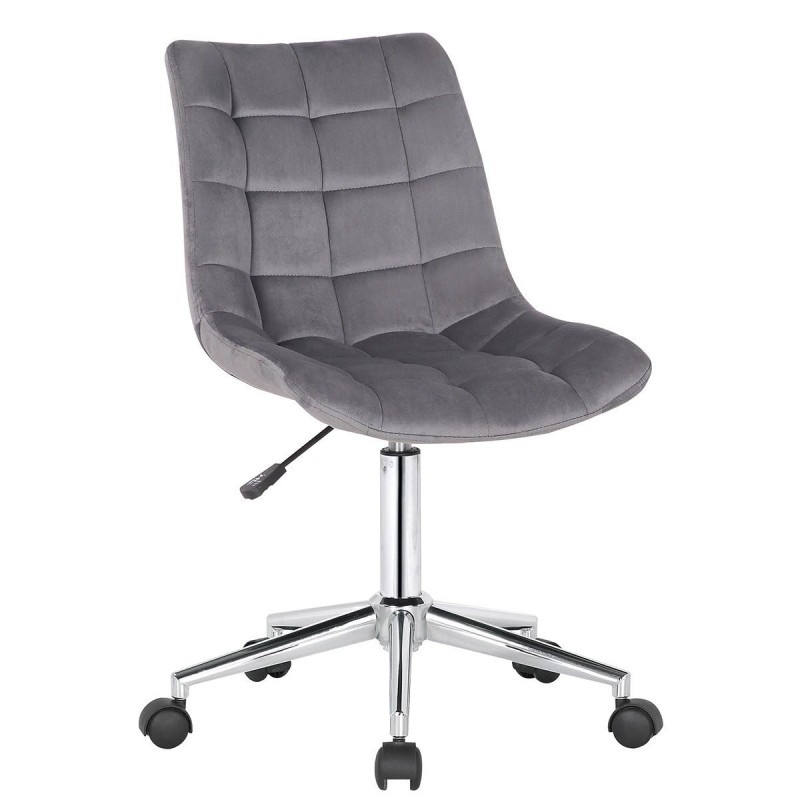Silla de Oficina SAMMY en Terciopelo color Negro