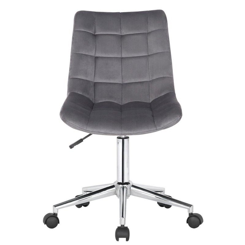 Silla de Oficina SAMMY en Terciopelo color Negro