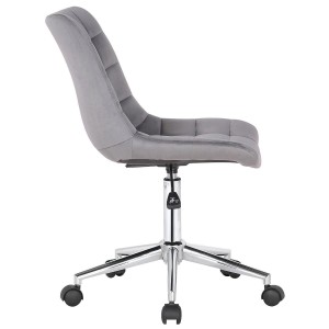 Silla de Oficina SAMMY en Terciopelo color Negro