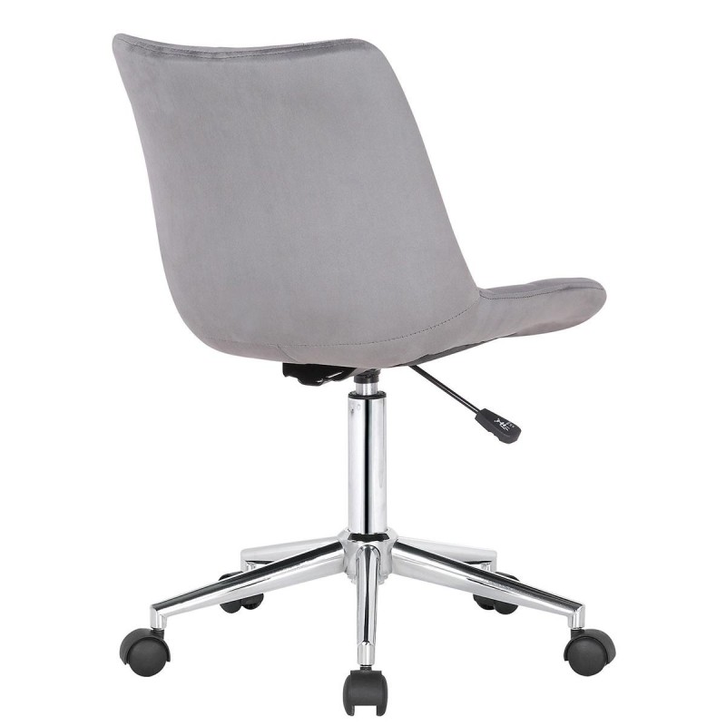 Silla de Oficina SAMMY en Terciopelo color Negro