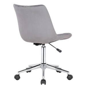 Silla de Oficina SAMMY en Terciopelo color Negro