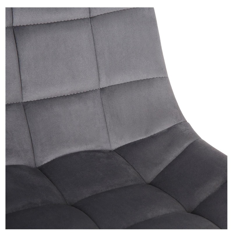 Silla de Oficina SAMMY en Terciopelo color Negro