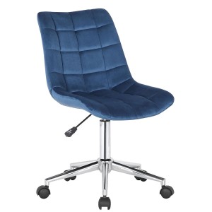 Silla de Oficina SAMMY en Terciopelo color Negro