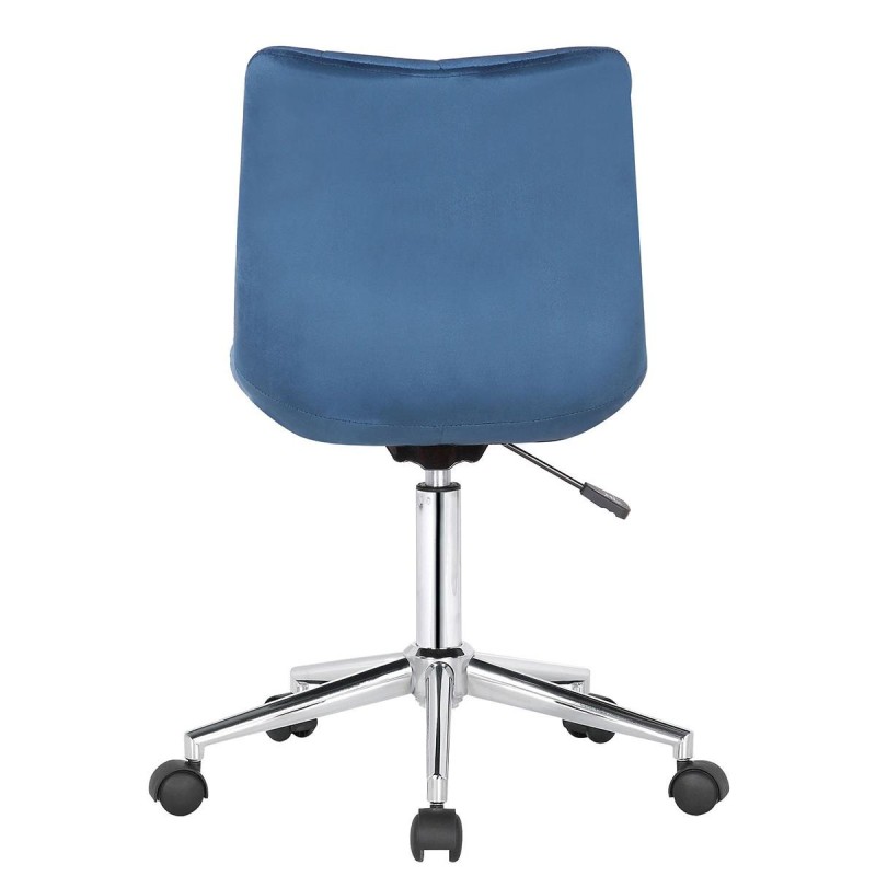 Silla de Oficina SAMMY en Terciopelo color Negro