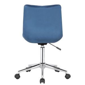 Silla de Oficina SAMMY en Terciopelo color Negro
