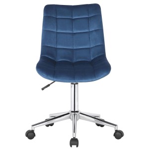 Silla de Oficina SAMMY en Terciopelo color Negro