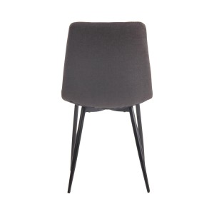 Lote de 4 Sillas de Confidente GALLES en Tela color Negro