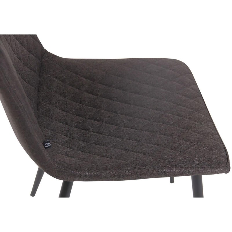 Lote de 4 Sillas de Confidente GALLES en Tela color Negro