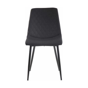 Lote de 4 Sillas de Confidente GALLES en Tela color Negro