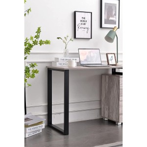 Mesa para Ordenador PERTH en Metal y Madera color Roble
