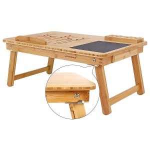 Mesa Auxiliar para Ordenador Portátil FOREST, en Madera de Bambú