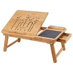 Mesa Auxiliar para Ordenador Portátil FOREST, en Madera de Bambú
