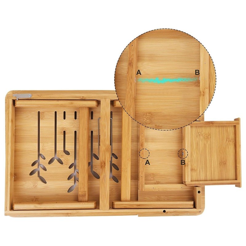 Mesa Auxiliar para Ordenador Portátil FOREST, en Madera de Bambú