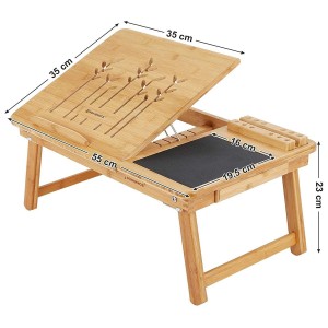 Mesa Auxiliar para Ordenador Portátil FOREST, en Madera de Bambú