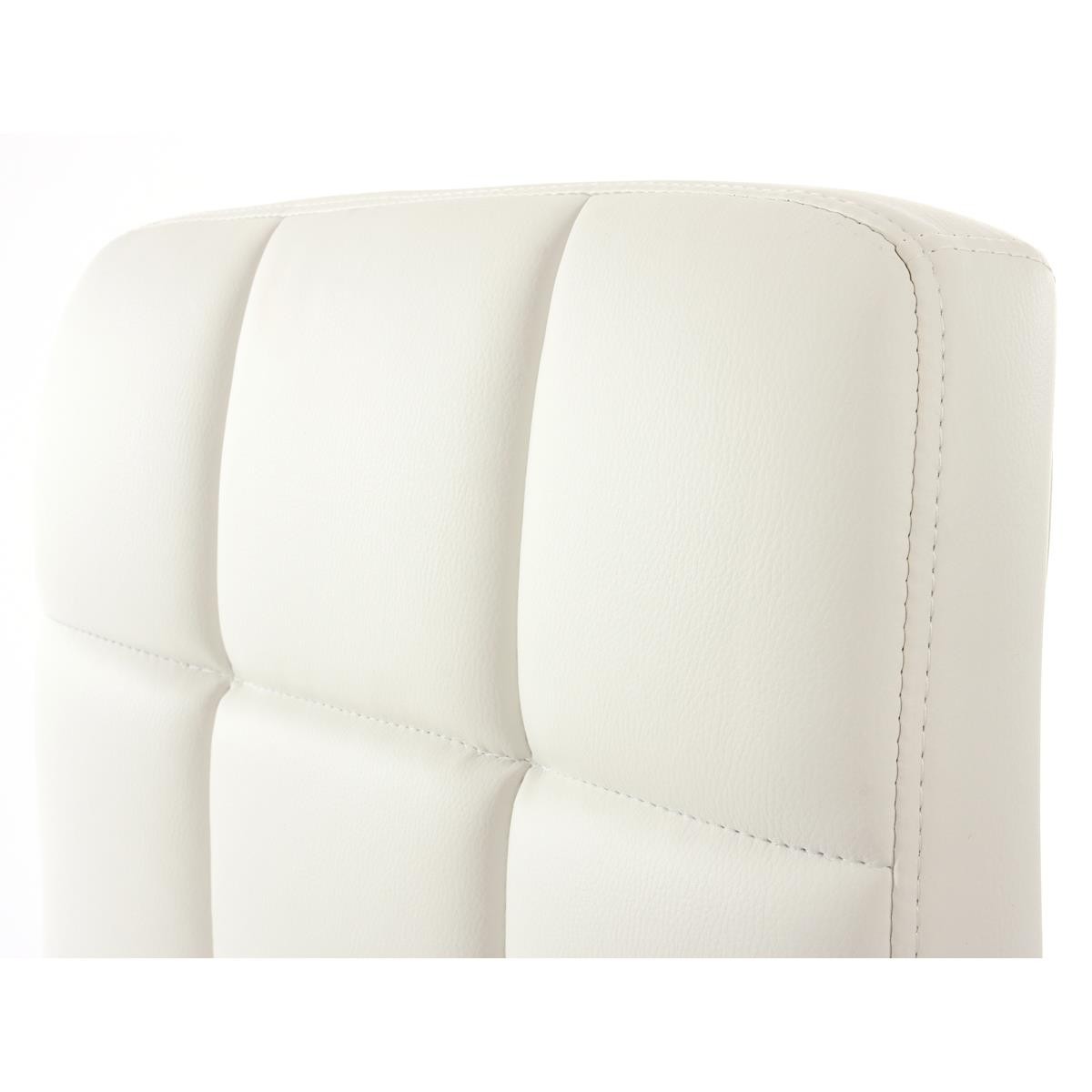 Silla de Confidente VERDI, Base Metálica, en Piel color Negro