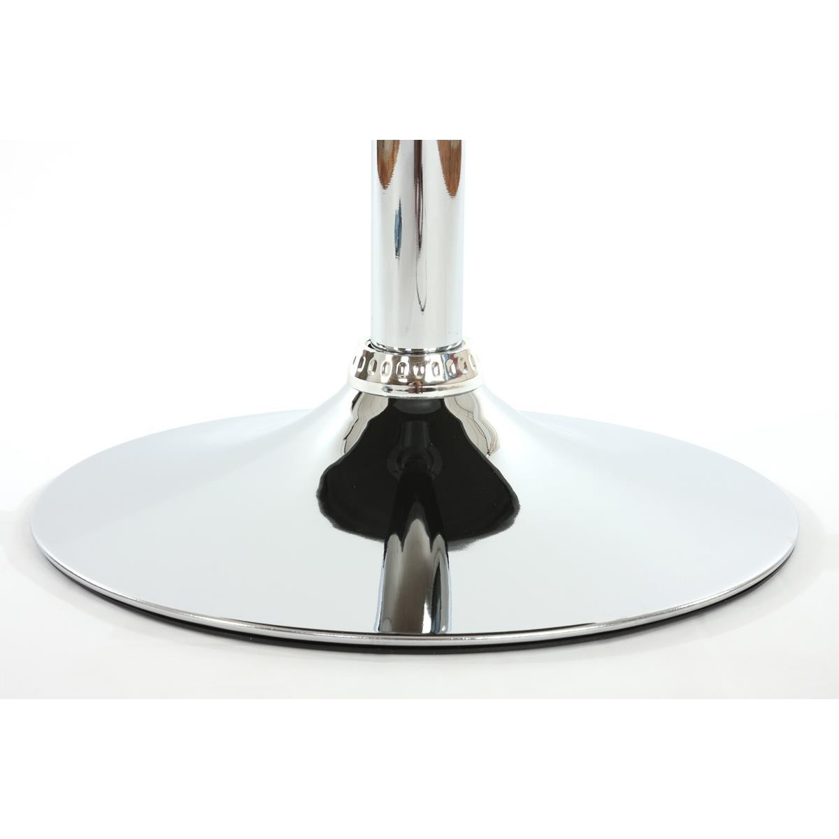 Silla de Confidente VERDI, Base Metálica, en Piel color Negro