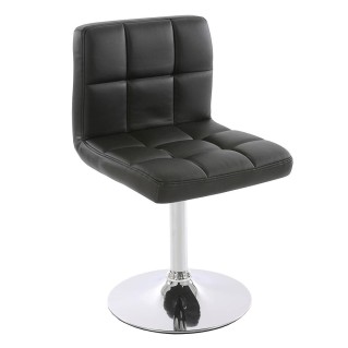 Lote de 2 unidades de la Silla de Confidente VERDI, en Piel en color Negro 2