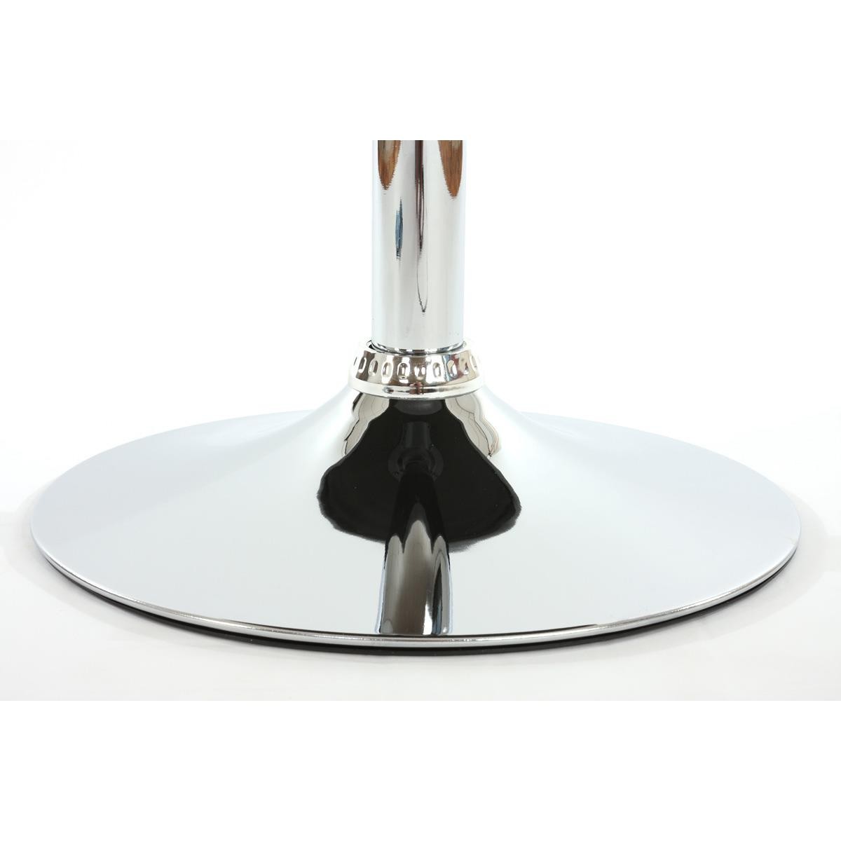 Silla de Confidente VERDI, Base Metálica, en Piel color Negro