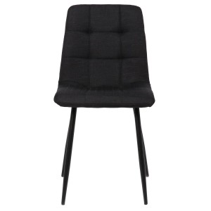 Lote de 2 Sillas de Confidente RIAD en Tela color Negro