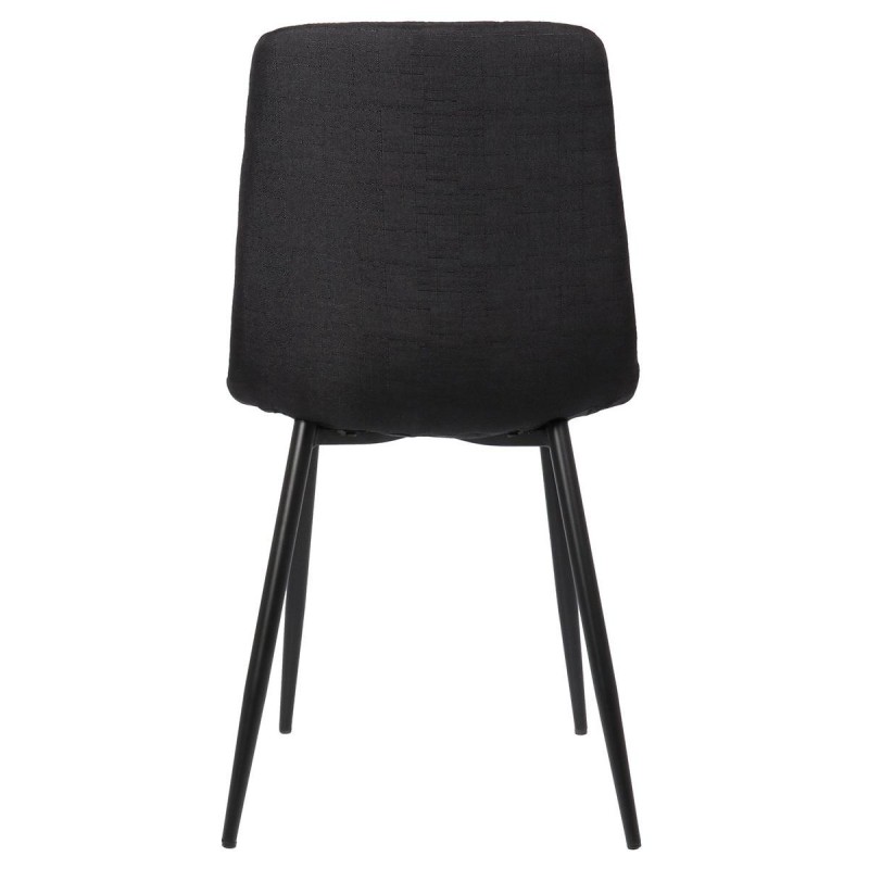 Lote de 2 Sillas de Confidente RIAD en Tela color Negro