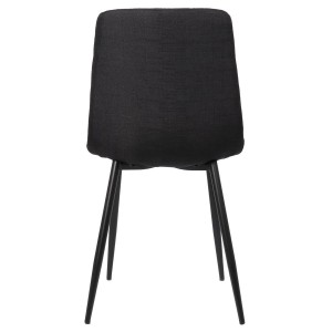 Lote de 2 Sillas de Confidente RIAD en Tela color Negro