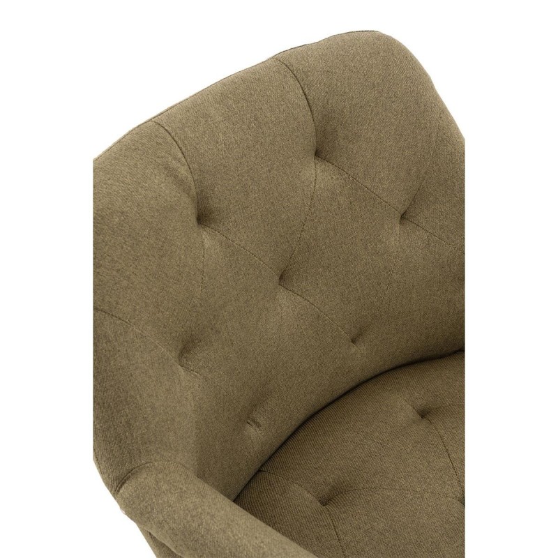 Silla de Confidente LIDIA, Patas Negras, en Tela color Negro