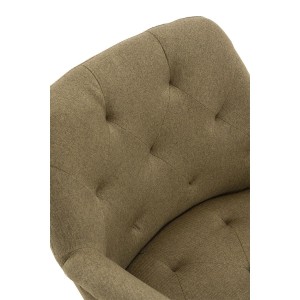 Silla de Confidente LIDIA, Patas Negras, en Tela color Negro