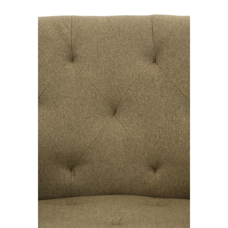 Silla de Confidente LIDIA, Patas Negras, en Tela color Negro