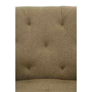 Silla de Confidente LIDIA, Patas Negras, en Tela color Negro