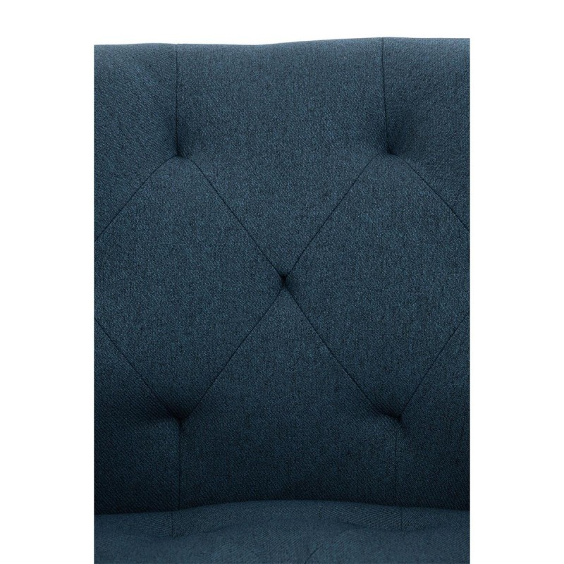 Silla de Confidente LIDIA, Patas Negras, en Tela color Negro