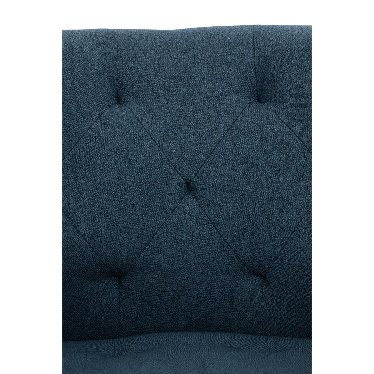 Silla de Confidente LIDIA TELA, Patas Negras, en color Negro