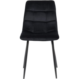 Lote de 2 Sillas de Confidente RIAD en Terciopelo color Negro 2
