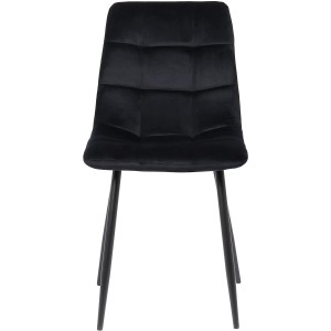 Lote de 2 Sillas de Confidente RIAD en Terciopelo color Negro