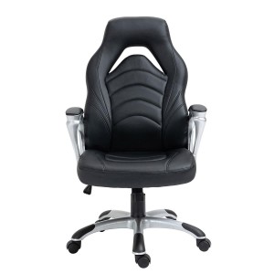Silla Gaming ALPHA en Piel color Negro