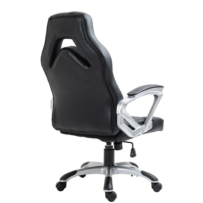 Silla Gaming ALPHA en Piel color Negro
