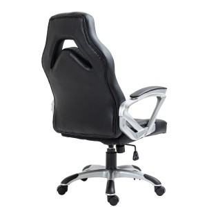 Silla Gaming ALPHA en Piel color Negro