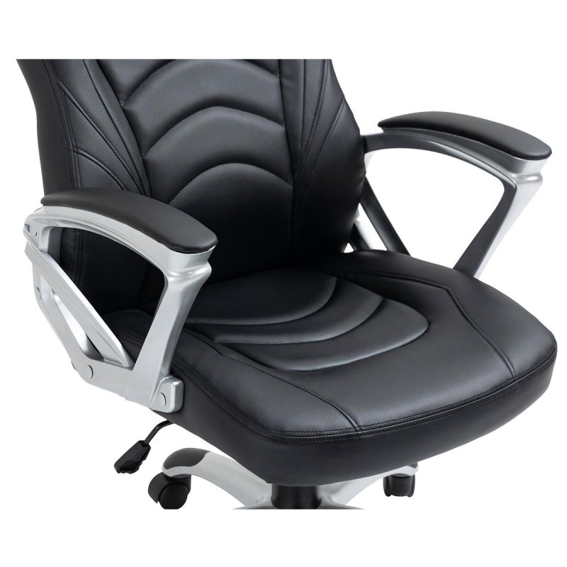 Silla Gaming ALPHA en Piel color Negro