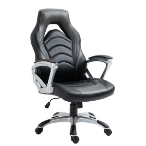Silla Gaming ALPHA en Piel color Negro