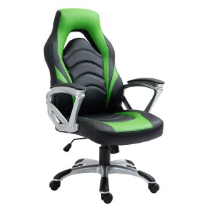 Silla Gaming ALPHA en Piel color Negro