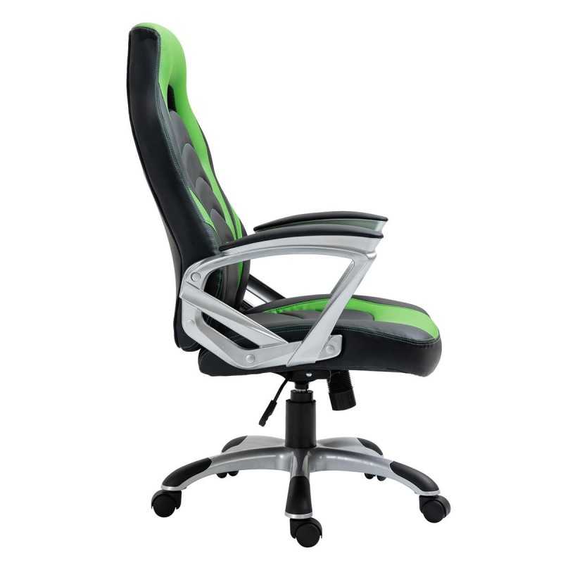 Silla Gaming ALPHA en Piel color Negro