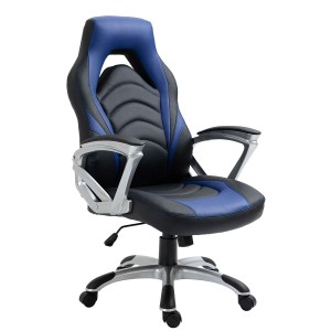 Silla Gaming ALPHA en Piel color Negro