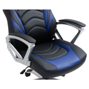 Silla Gaming ALPHA en Piel color Negro