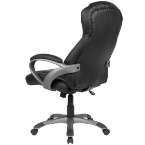 Sillón de Oficina ASTRID en Piel color Negro