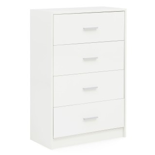 Armario ARTICK, 4 cajones, madera color Blanco 2