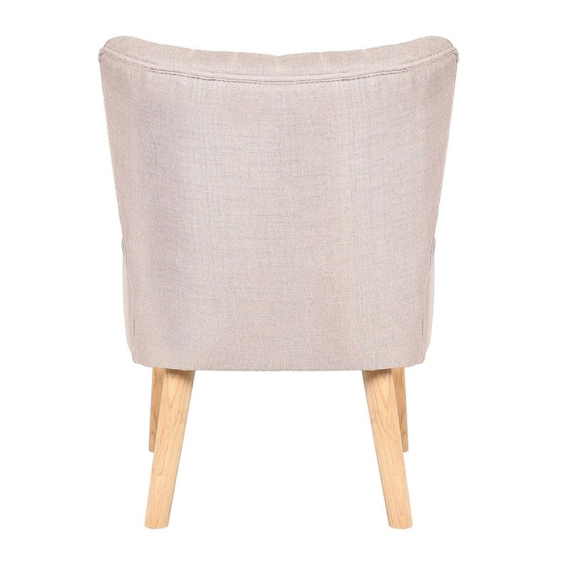 Silla de Confidente CONNOR, Patas Claras, en Tela color Negro