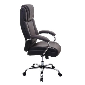 Sillón de Oficina GLEN en Piel color Negro